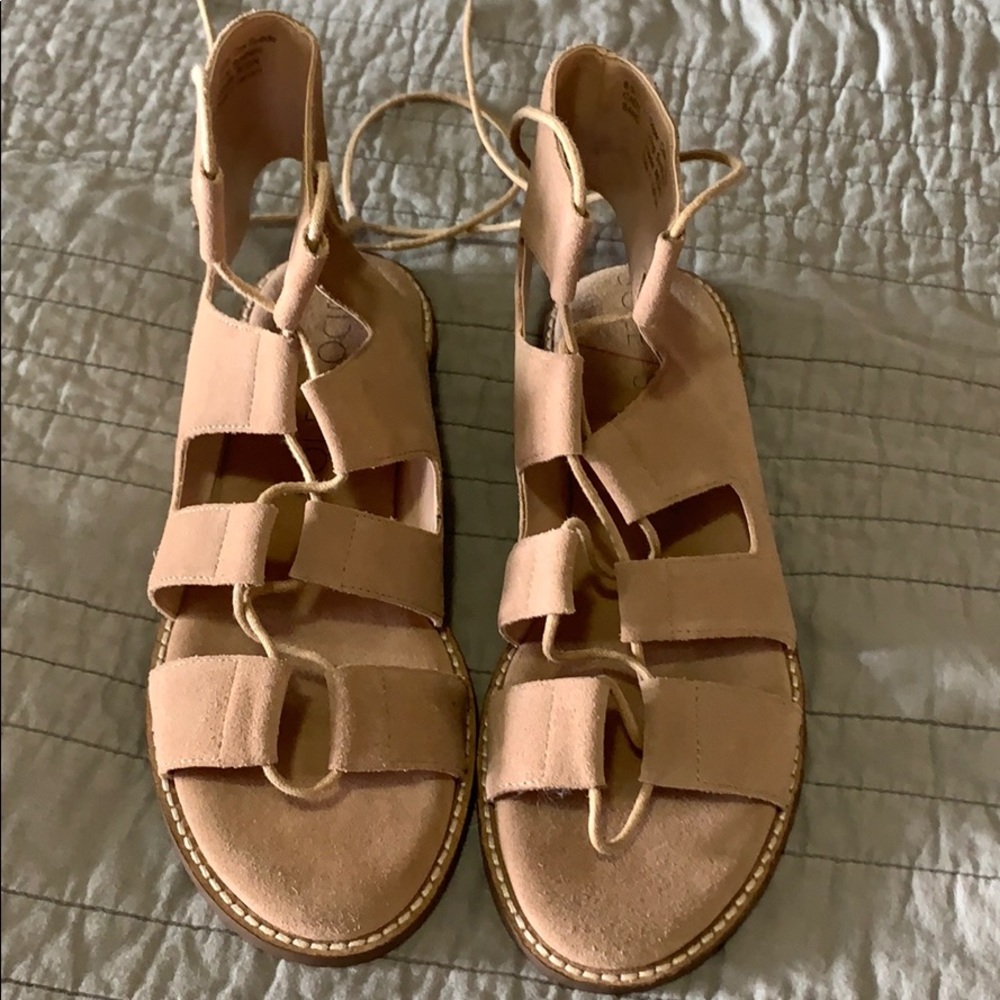 Sole Society Cady Gladiator Lace-Up Sandals